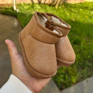 Warm Brown Kids Slippers